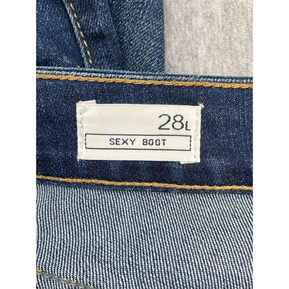 Gap 1969 Jeans Womens 28 Long (28 x 35) Cotton Blend Stretch Sexy Boot Low-Rise - Picture 4 of 7